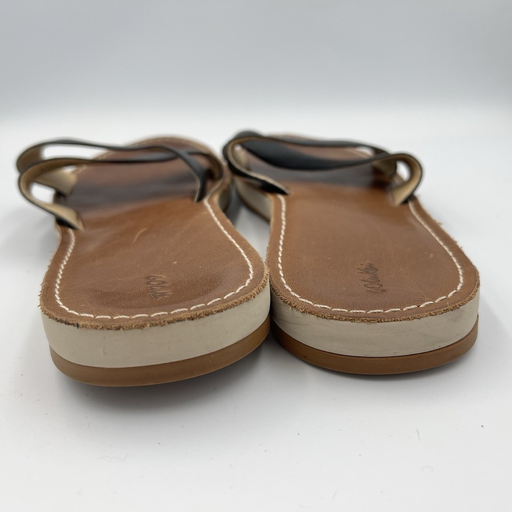 Olukai Ke'a Kīpe'a 'Olu Criss Cross Strap Sandals Black Women's Size 8 / EUR 38 - Picture 4 of 10